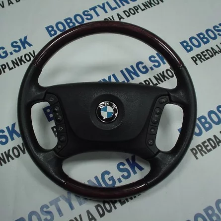 E38 Individaul VOLANT drevo&koža